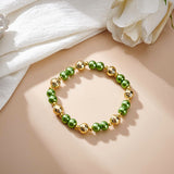 8Pcs Brass Enamel Beads, Sports Beads, Long-Lasting Plated, Baseball, Real 18K Gold Plated, 9.3x9mm, Hole: 2.1mm
