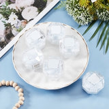 Transparent Plastic Ring Boxes, Jewelry Box, White, 3.8x3.8x3.8cm
