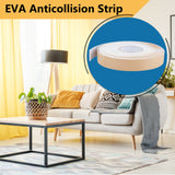 EVA Anticollision Strip, Baby Table Bumper Guards, for Furniture Against Sharp Corners, White, 35x3mm, 10m/roll