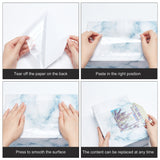 Transparent PVC Plastic Self-Adhesive Bags, square, Clear, 15.2x15.2cm