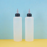 Plastic Glue Bottles, White, 15.6x4.9cm, Capacity: 230ml, 8pcs/set