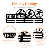 Iron Medal Hanger Holder Display Wall Rack, with Screws, Triathlon, Bicycle, 150x400mm