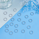 100Pcs 304 Stainless Steel Linking Ring, Round Ring, Stainless Steel Color, 12x0.8~1mm