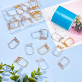 24Pcs 3 Colors Alloy Open Back Bezel Pendants, with Seamless Paper Tape, For DIY UV Resin, Epoxy Resin, Pressed Flower Jewelry, Cadmium Free & Lead Free, Bottle, Mixed Color, 29x19x2mm, 8pcs/color, 24pcs/set