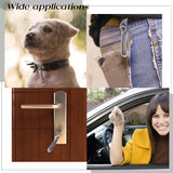 3Pcs 3 Styles Tibetan Style Alloy Hook Clasps, with Jump Rings, for Keychain Making, Antique Silver, 49.5~69x12.5~17.5x6~8.5mm, Hole: 13mm,  1pc/style