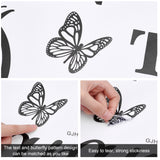 PVC Wall Stickers, Rectangle, for Home Living Room Bedroom Decoration, Cat Pattern, 350x1160mm