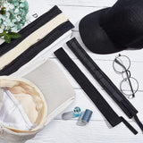 8Pcs 2 Colors Polyester & Cotton Adjustable Hat Sweatband, Hat Accessories, Mixed Color, 614x30mm, 4pcs/color