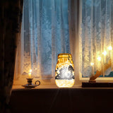 PVC Lamp Film for DIY Colorful Light Hanging Lamp Frosted Glass Jar, Mushroom, 200x90mm, 6pcs/set