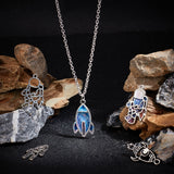 60Pcs 4 Style Tibetan Style Alloy Open Back Bezel Pendants, Mix-shaped, Antique Silver, 15pcs/style