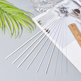 ABS Plastic Square Solid Bar Rods, for DIY Sand Table Architectural Model Making, Clear, 253x1~3x1~3mm