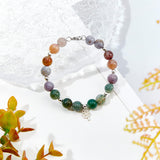 2 Strands Round Natural Indian Agate Beads Strands, 8mm, Hole: 1mm, about 48pcs/strand, 14.9 inch