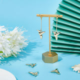 Brass Pendants, Hummingbird, Real 18K Gold Plated, 22x24.5x5mm, Hole: 3.5mm, 6pcs/box