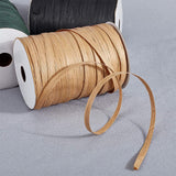 Raffia Paper Cords for DIY Jewelry Making, Paper Twine, Tan, 6.5mm, about 300m/roll