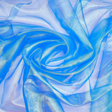 Laser Polyester Fabric, for Stage Costume Fabric, Cornflower Blue, 300x150x0.02cm