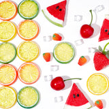 Imitation Fruit & Ice, in Foam, Silicone, Resin & Acrylic, Mixed Color, 68pcs/set