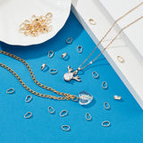 120Pcs Brass Snap on Bails, Melon Seed Buckle Pendant Bails, Light Gold, 7x5x2mm