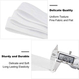 Polyester Non-Slip Silicone Elastic Gripper Band, for Garment Sewing Project, White, 25x1mm, about 10yards/roll