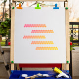 PET Plastic Hollow Out Drawing Painting Stencils Templates, Rectangle, Hexagon, 297x210mm