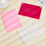 3Pcs 3 Colors Wool Felt Purse Organizer Insert, Mini Envelope Handbag Shaper Premium Felt, Bag Accessories, with Iron Grommets, Rectangle, Mixed Color, 14.8x22x0.65cm, Hole: 10mm, 1pc/color