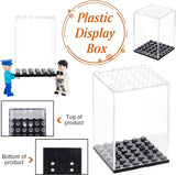 Plastic Display Box, for Ornaments, Toys Display, Clear, 4.8x4.8x7cm