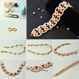 Barely Pink Mix Pearlized Glass Pearl Beads, Mixed Color, 4mm, Hole: 1mm, about 400pcs/box