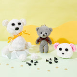 320 Sets 6 Style Plastic Craft Doll Safety Eyes, Stuffed Toy Eyes, Black, 8.5~19x6.5~13.5x13.5~15.5mm