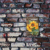 Metal Iron Sign Poster, for Home Wall Decoration, Rectangle with Word, Sunflower Pattern, 300x200x0.5mm