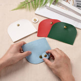 4 sets 4 colors Imitation Leather Sew on Bag Cover, with Magnetic Iron Clasps, Bag Making Accessories, Mixed Color, 10.2x12.5x1.2cm, 1 set/color