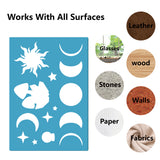 Acrylic Earring Handwork Template, Card Leather Cutting Stencils, Deep Sky Blue, Butterfly Pattern, 130x90x2mm, 2pcs/set