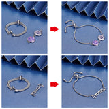 12Pcs Adjustable 304 Stainless Steel Slider Bracelet Makings,Bolo Braceletss, Stainless Steel Color, 8-5/8 inch(22cm)