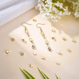 90Pcs 6 Style Brass Beads, Long-plating, Mix Shaped, Real 14K Gold Plated, 15pcs/style