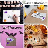 1Pc Halloween Theme PVC Plastic Clear Stamps, with 1Pc Carbon Steel Cutting Dies Stencils, for DIY Scrapbooking, Photo Album Decorative, Halloween Themed Pattern, Stamps: 164x114x3mm, Cutting Dies Stencils: 150x84x0.9mm