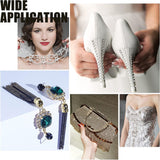 1 Roll Electrophoresis Iron Rhinestone Strass Chains, Rhinestone Cup Chains, with Spool, Peridot, SS8.5, 2.4~2.5mm, about 10 Yards/roll