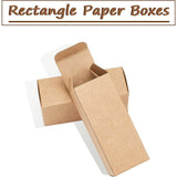 Paper Cardboard Boxes, Essential Oil Packing Box, Gift Box, Rectangle, Sandy Brown, 9.1x3.7x3.6cm, Unfold: 18.6x7.2x0.1cm