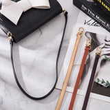 4Pcs 4 Colors PU Leather Bag Handles, with Alloy Swivel Clasp, Mixed Color, 62x1x0.2~0.5cm, 1pc/color