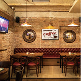 Vintage Metal Tin Sign, Wall Decor for Bars, Restaurants, Cafes Pubs, Fresh Brewed Coffee Pattern, 30x20cm