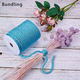 Polyester Cord, Twisted Cord, Dark Turquoise, 5mm, about 18~19yards/roll(16.4m~17.3m/roll)