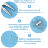 300Pcs 304 Stainless Steel Ball Head Pins, Stainless Steel Color, 40x0.6mm, 22 Gauge, Head: 1.8mm