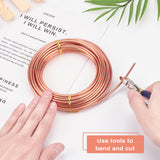 DIY Wire Wrapped Jewelry Kits, with Aluminum Wire and Iron Side-Cutting Pliers, Sandy Brown, 9 Gauge, 3mm, 10m/roll, 1roll/set