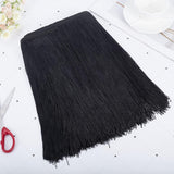 8 Colors Polyester Tassel Fringe Trimming, for DIY Latin Dress Stage Clothes Accessories, Mixed Color, 100x1mm, 2m/strand, 8 strands/set