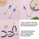 304 Stainless Steel Leverback Earring Findings, with Loop, Golden, 10x15x2mm, Hole: 1mm, 30pcs/box