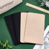 4Pcs 2 Colors Felt Inserts Bag Bottom, Cushion Pad, Rectangle, Mixed Color, 25x13x0.45cm, 2pcs/color