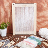 Wood Tassel Maker Kits, inluding Weaving Stick, Weaving Comb and Weaving Crochet Needle, Wheat, 5~30x0.5~22.5x0.3cm, 8pcs/set