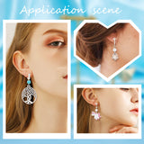 18Pcs 3 Style Brass Clip-on Earring Findings, with 20Pcs Plastic Pads, Silver, 13~15.5x11~17x1.5~7.5mm, 6Pcs/style