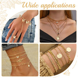 300Pcs Brass Open Jump Rings, Long-Lasting Plated, Round Ring, Real 18K Gold Plated, 21 Gauge, 7x0.7mm, Inner Diameter: 5.6mm