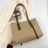 DIY Imitation Leather Women's Tote Bag Making Kit, Including Bag Straps, Needle, Thread, Zipper, BurlyWood