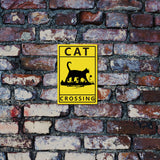 Vintage Metal Iron Tin Sign Poster, Wall Decor for Bars, Restaurants, Cafes Pubs, Rectangle, Cat Shape, 300x200x0.5mm, Hole: 5x5mm