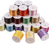 Nylon Thread, Mixed Color, 2mm, about 10m/roll, 30rolls/set