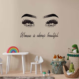 PVC Wall Stickers, Wall Decoration, Eye Pattern, 300x900x0.2mm, 2pcs/set