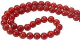 Natural Carnelian Bead Strands, Dyed, Grade A, Round, 8mm, Hole: 1mm, about 48pcs/strand, 15.5 inch, 1strand/set